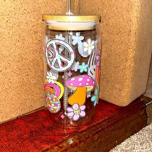 Soda can cup “hippie”